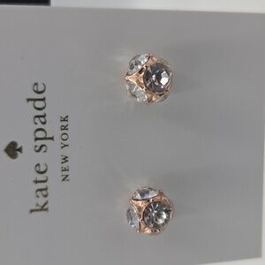 kate spade Lady Marmalade Rose Gold and Crystal Earrings